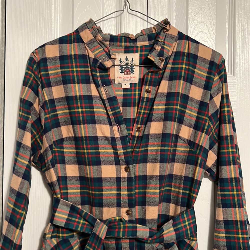 Kiel James Patrick Flannel dress, size M - Picture 3 of 5